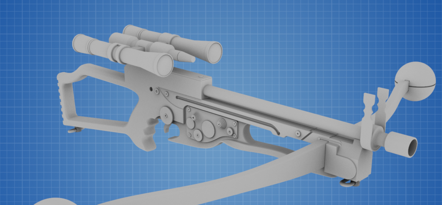 Chewbacca’s bowcaster 1:1 Scale 3D Printed Replica Prop Star Wars Cosplay