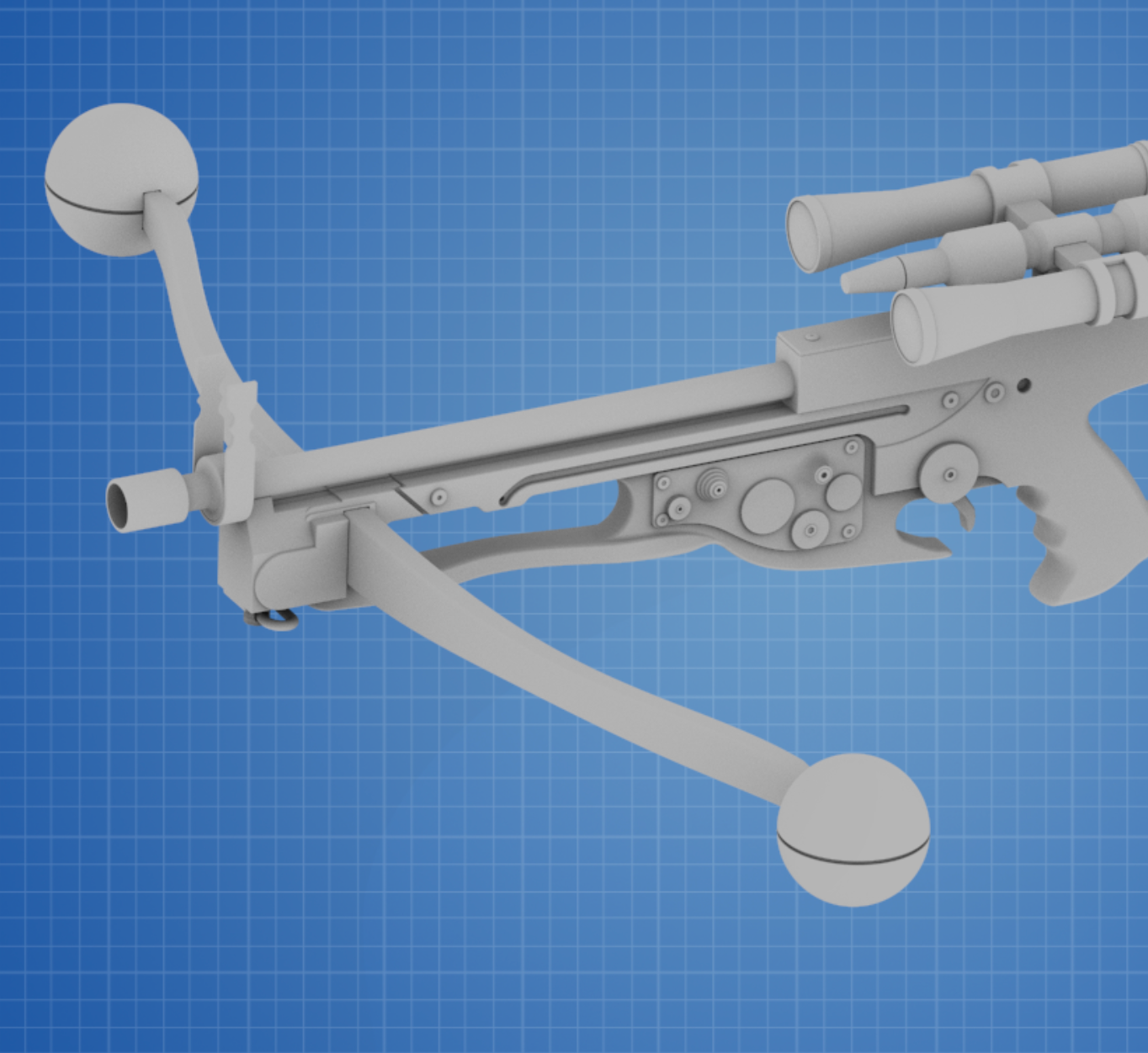 Chewbacca’s bowcaster 1:1 Scale 3D Printed Replica Prop Star Wars Cosplay