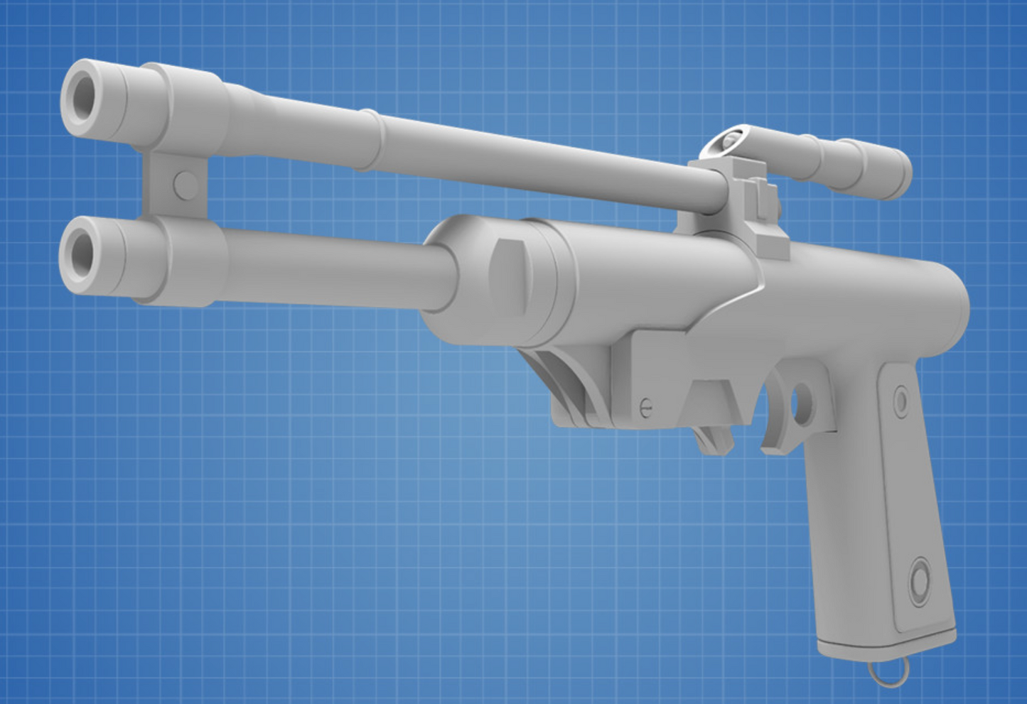 Boba Fett's Blaster Pistol - STAR WARS Custom Print - 3D 1:1 printed model (Copy) (Copy) (Copy)