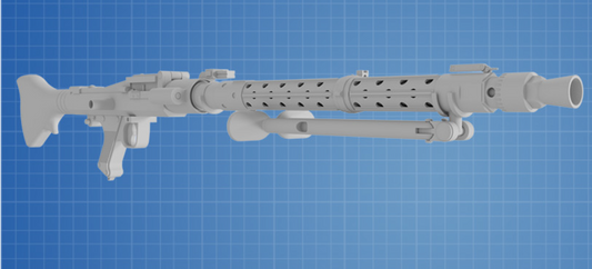 DLT-19 BLASTER RIFLE - STAR WARS Custom Print - 3D 1:1 printed model (Copy) (Copy)