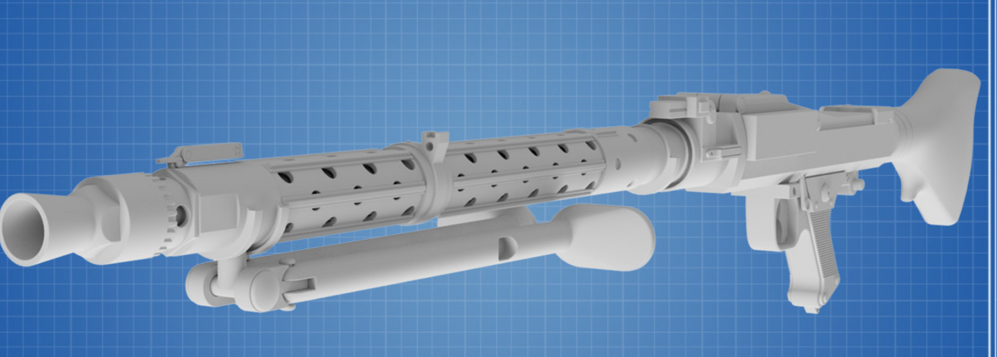 DLT-19 BLASTER RIFLE - STAR WARS Custom Print - 3D 1:1 printed model (Copy) (Copy)