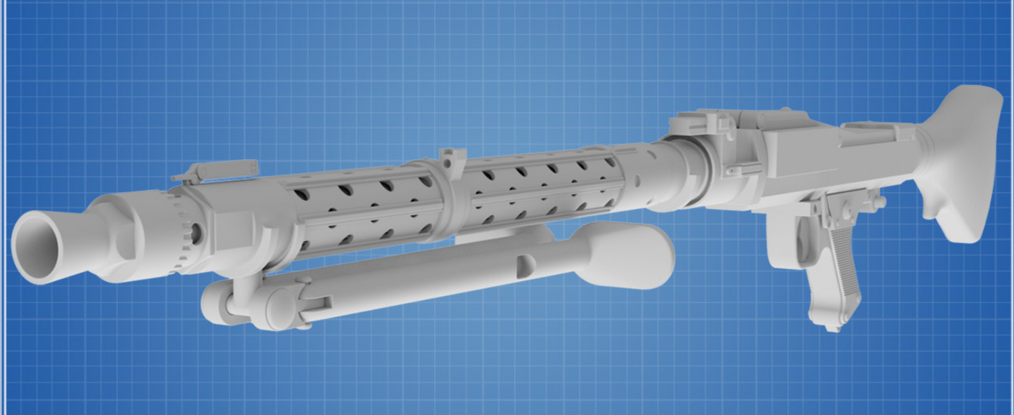 DLT-19 BLASTER RIFLE - STAR WARS Custom Print - 3D 1:1 printed model (Copy) (Copy)