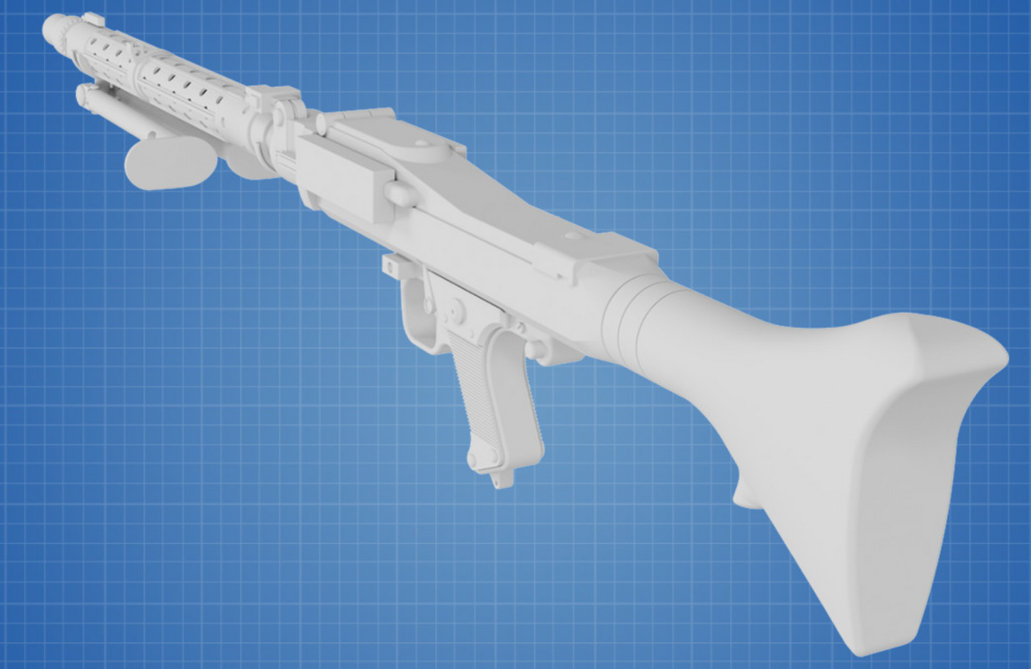 DLT-19 BLASTER RIFLE - STAR WARS Custom Print - 3D 1:1 printed model (Copy) (Copy)