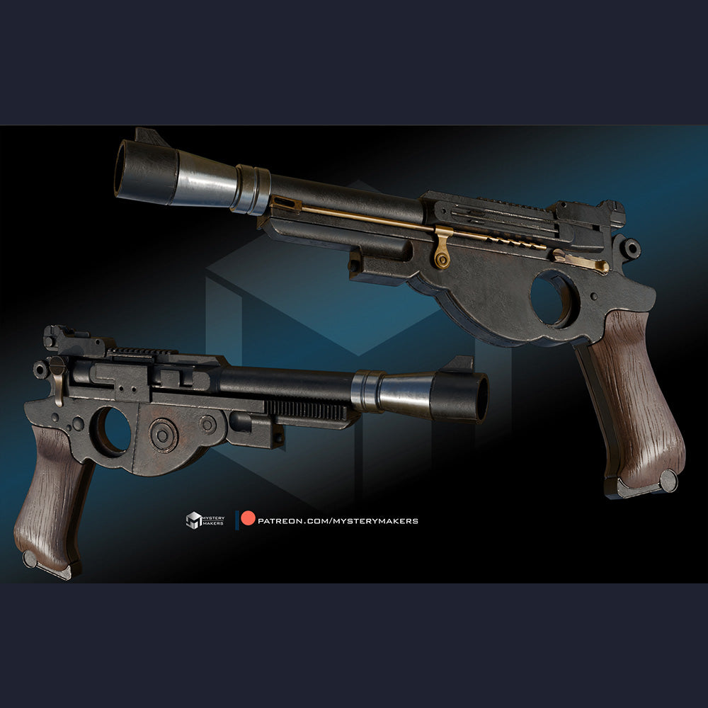 IB-94 Blaster Pistol 1:1 Scale 3D Print Replica Star Wars Cosplay