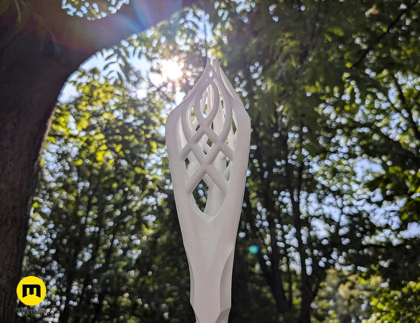 Staff of Gandalf The White n LOTR Lord OF The Rings Cosplay 1:1 Prop Unpainted