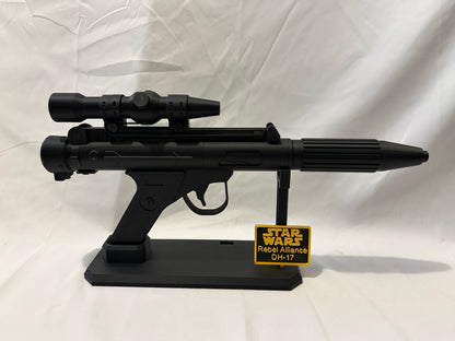 DH-17 Blaster & Stand Rebel Alliance 3D Printed Kit Star Wars 1:1 Scale Cosplay Model