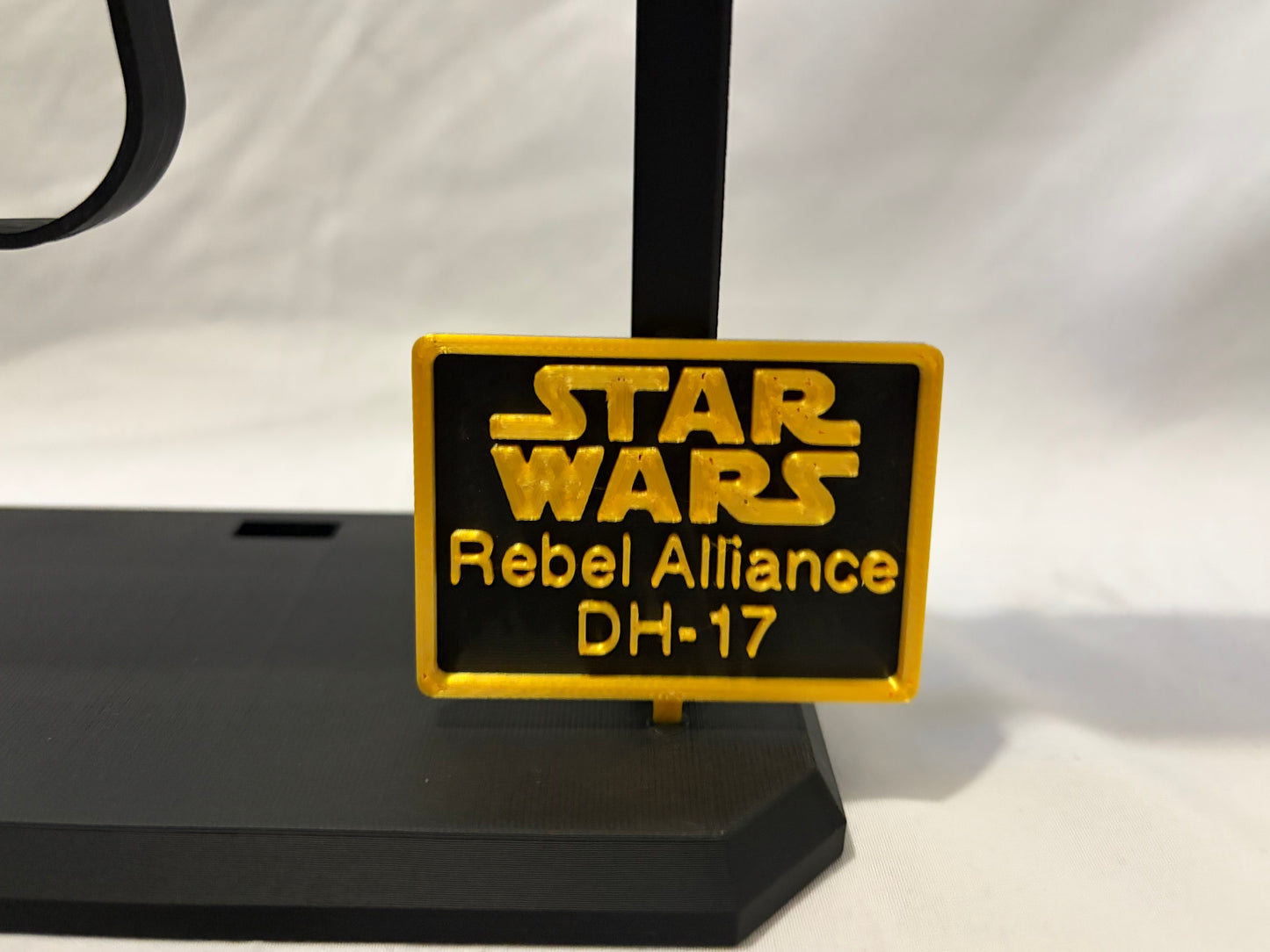 DH-17 Blaster & Stand Rebel Alliance 3D Printed Kit Star Wars 1:1 Scale Cosplay Model