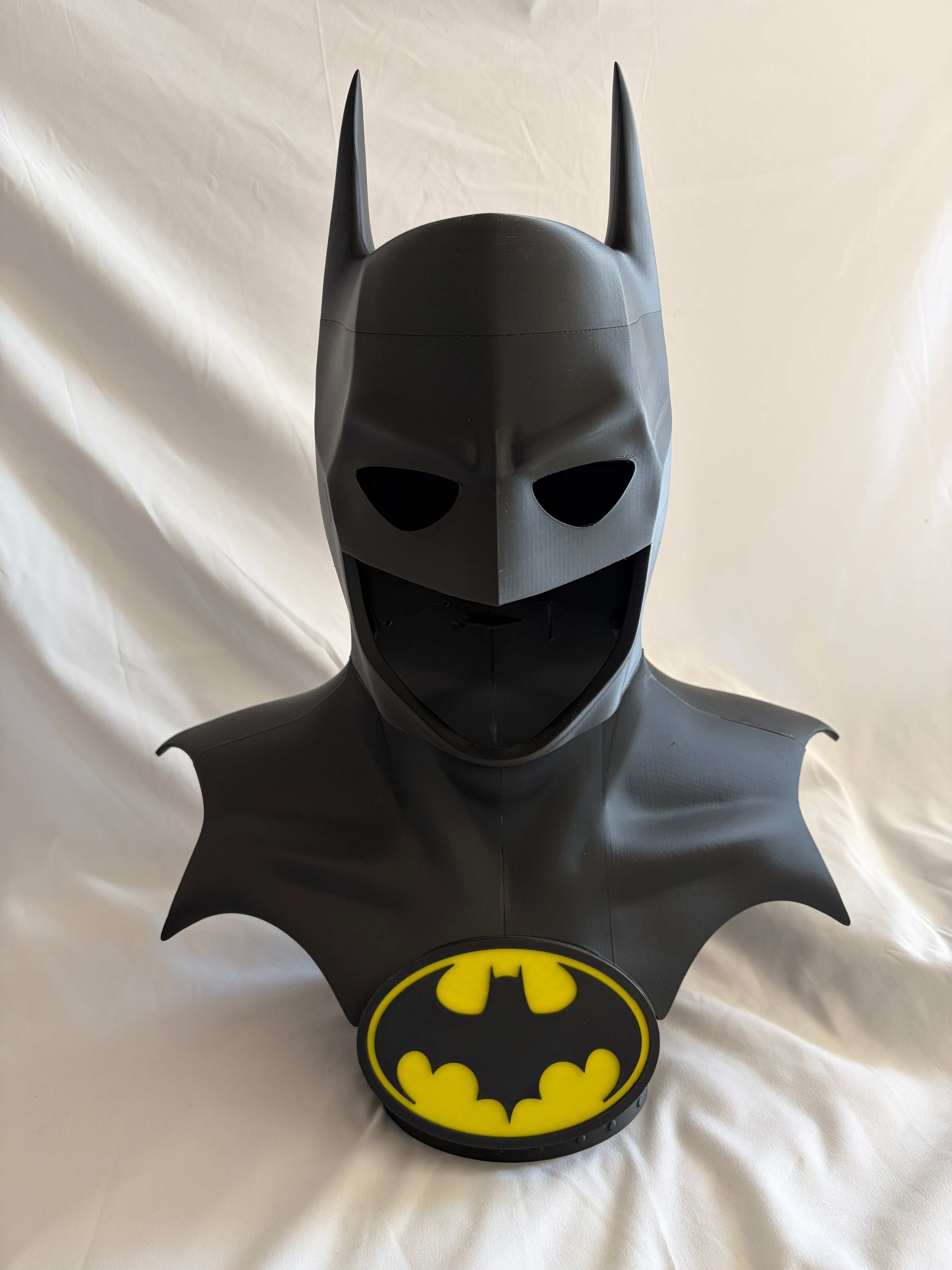 1989 Batman Cowl Life Size Bust 1:1 3D Printed