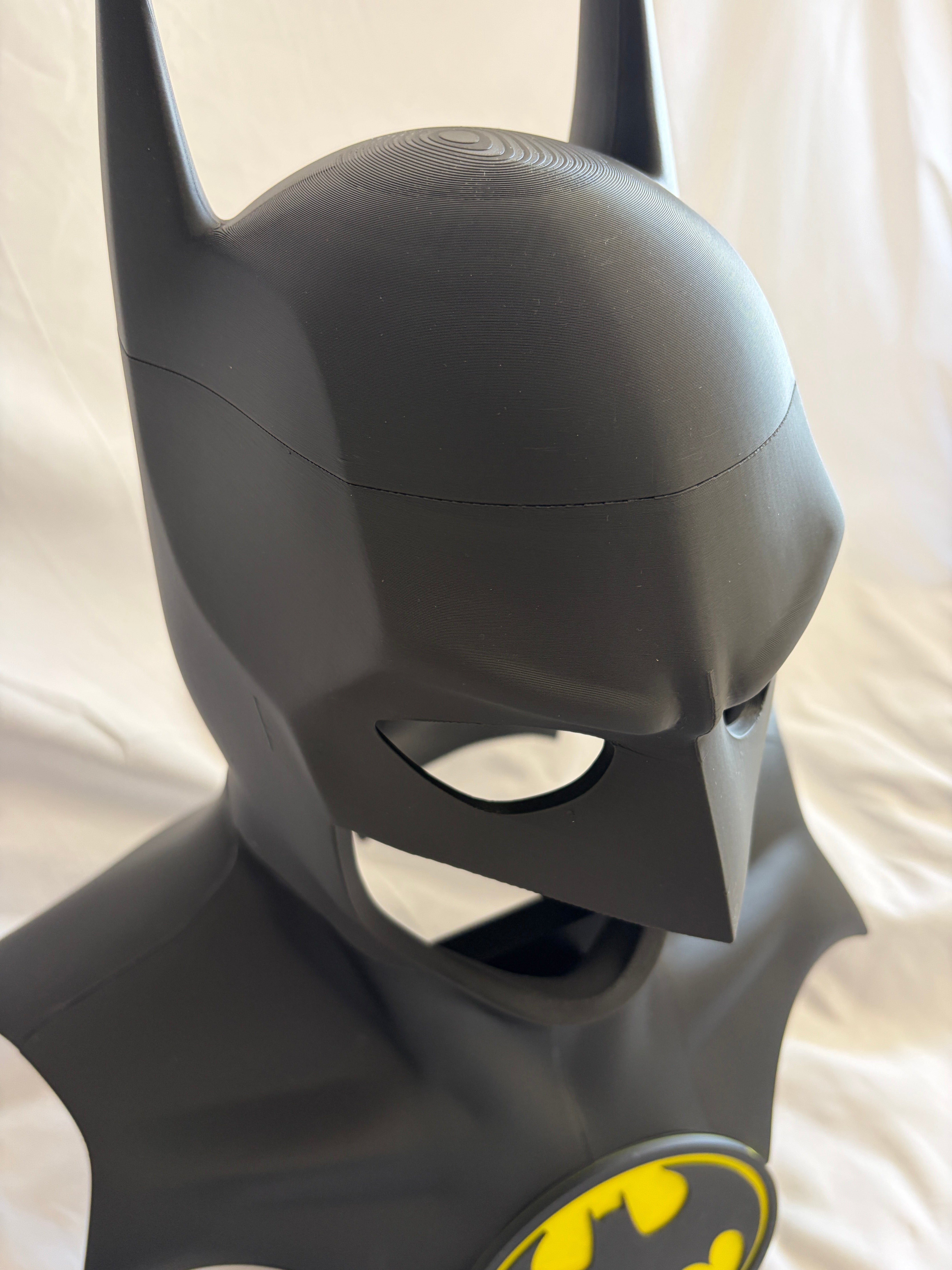 1989 Batman Cowl Life Size Bust 1:1 3D Printed