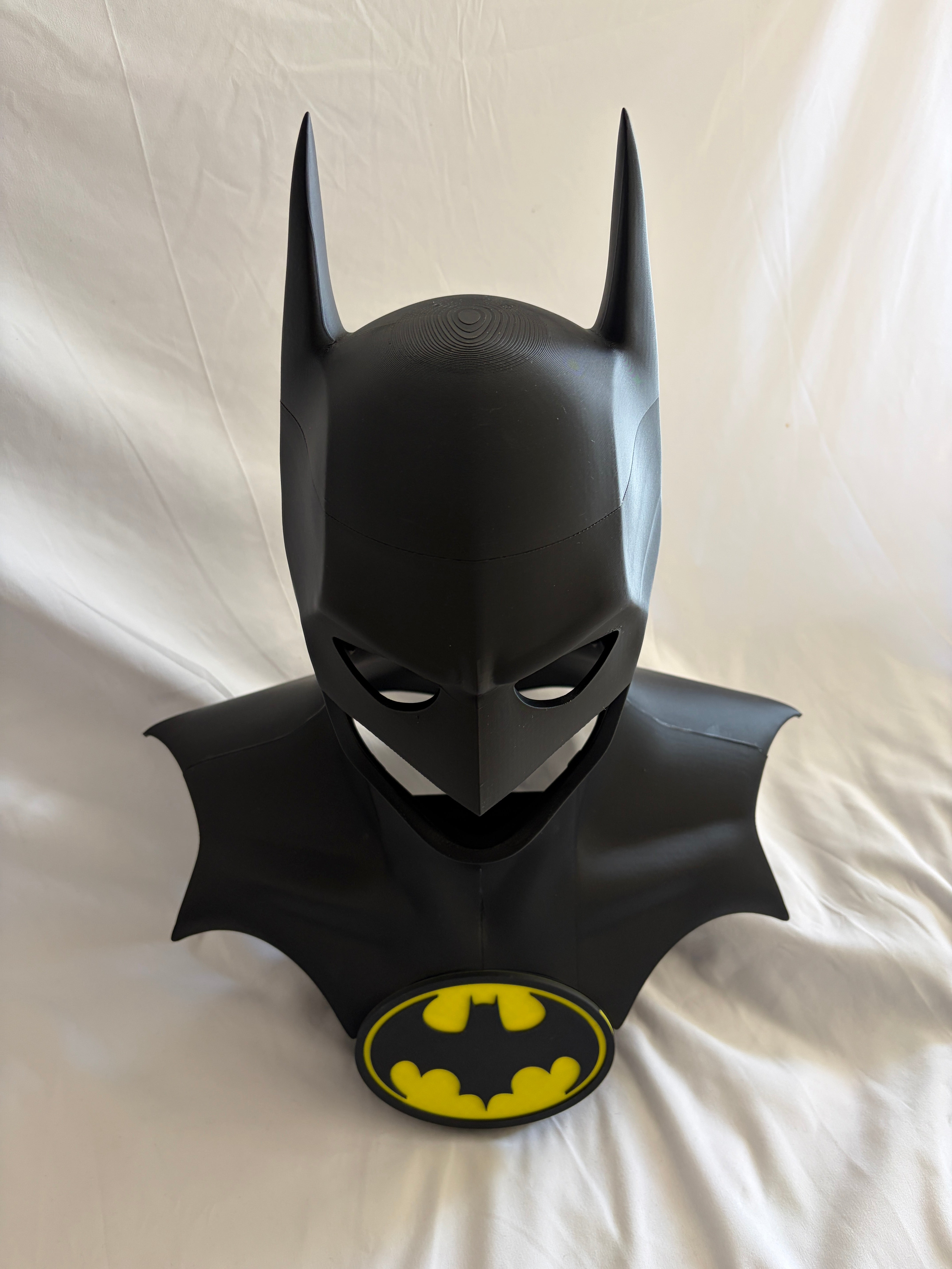 1989 Batman Cowl Life Size Bust 1:1 3D Printed