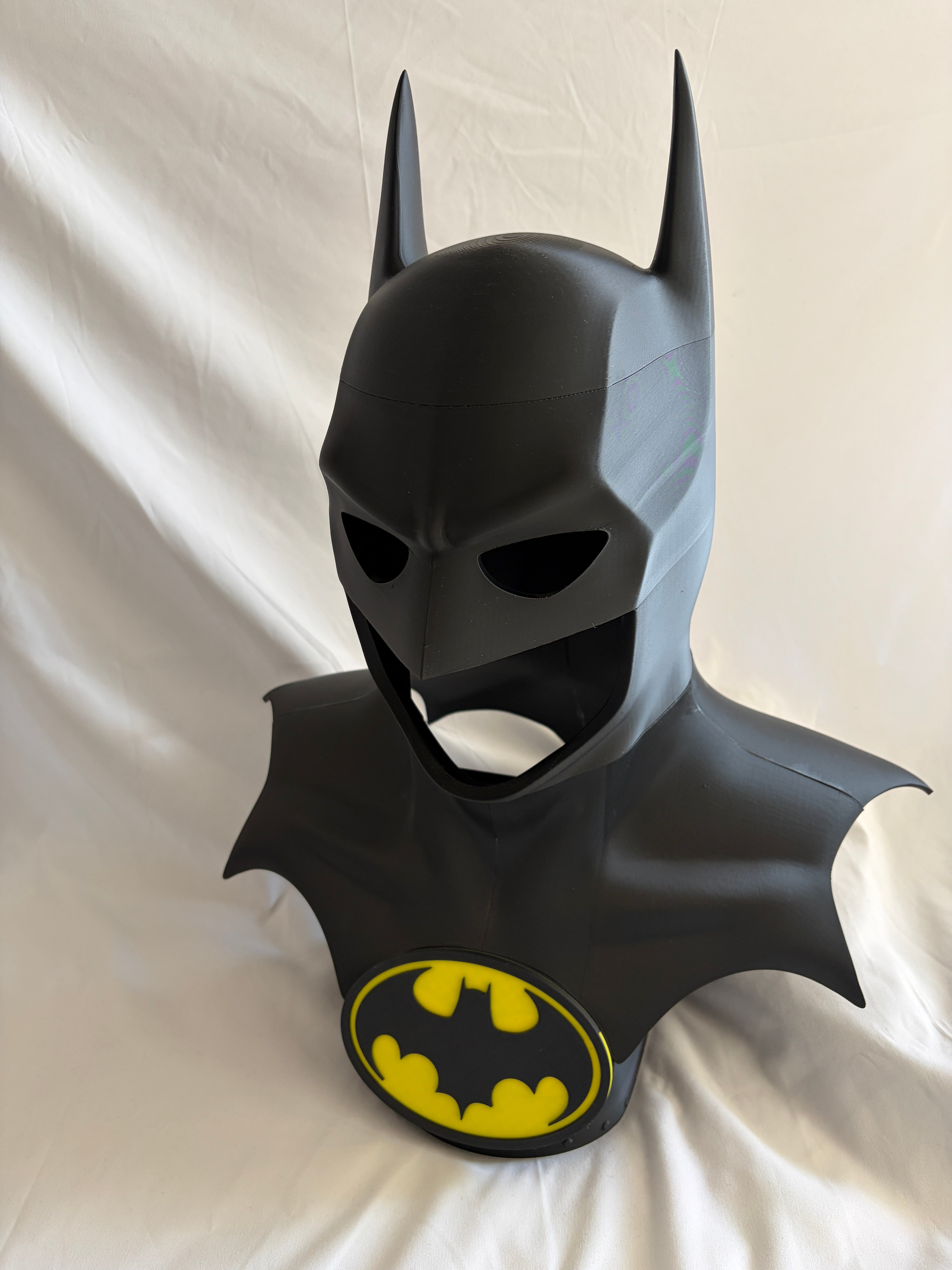 1989 Batman Cowl Life Size Bust 1:1 3D Printed