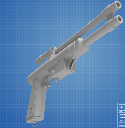 Boba Fett's Blaster Pistol - STAR WARS Custom Print - 3D 1:1 printed model (Copy) (Copy) (Copy)