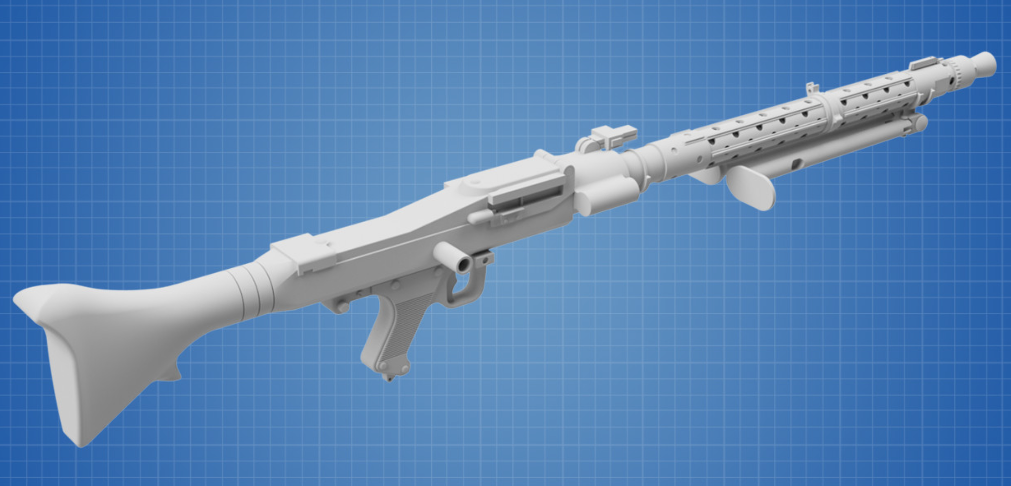 DLT-19 BLASTER RIFLE - STAR WARS Custom Print - 3D 1:1 printed model (Copy) (Copy)