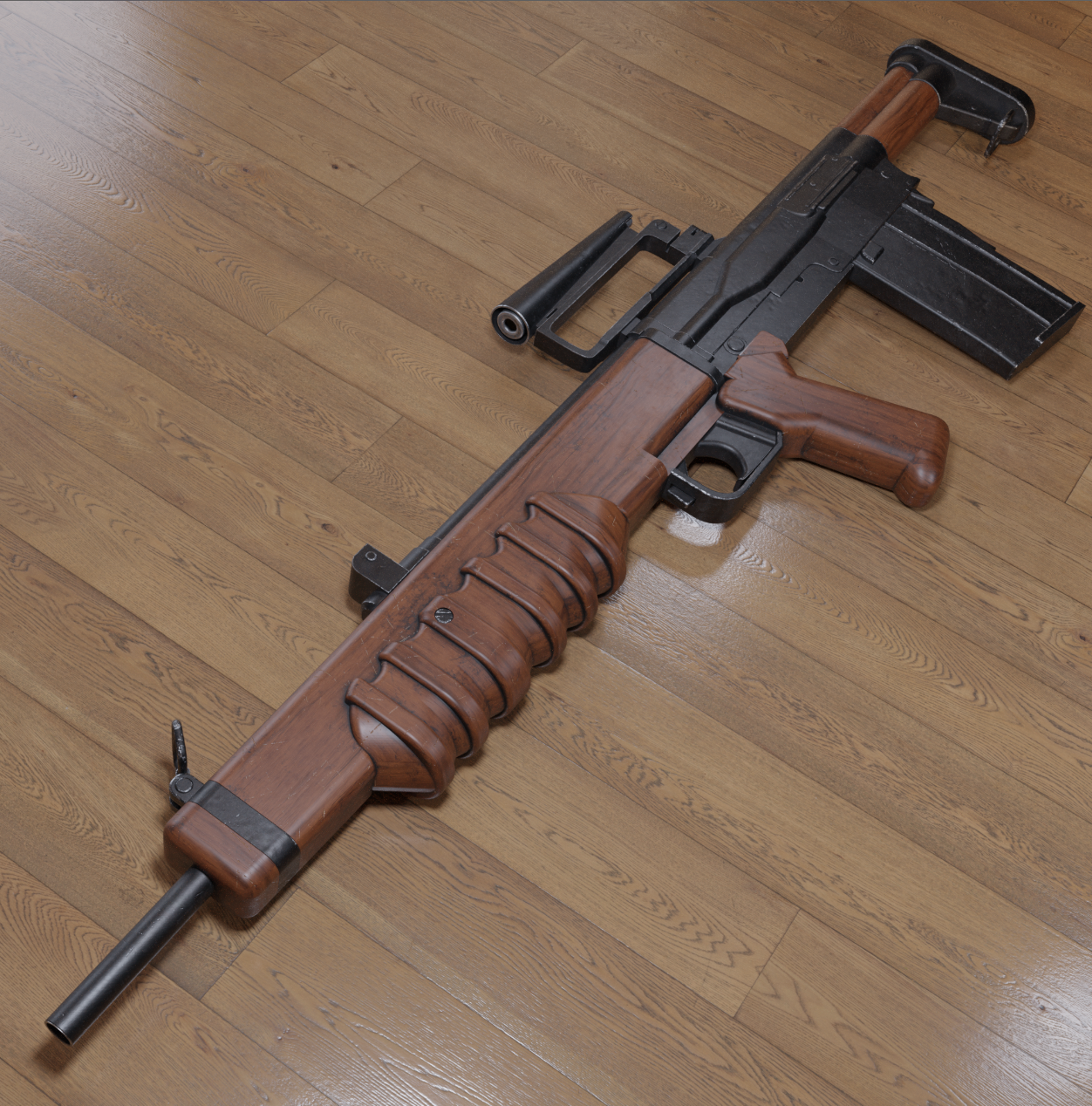 British Em-3 Rifle TWO TONE KIT 1:1 scale 3D Custom Printed Prop Replica NOT Functional