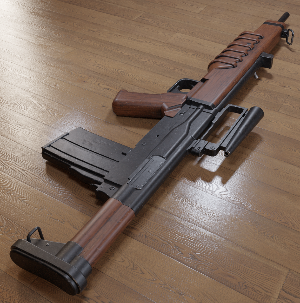 British Em-3 Rifle TWO TONE KIT 1:1 scale 3D Custom Printed Prop Replica NOT Functional