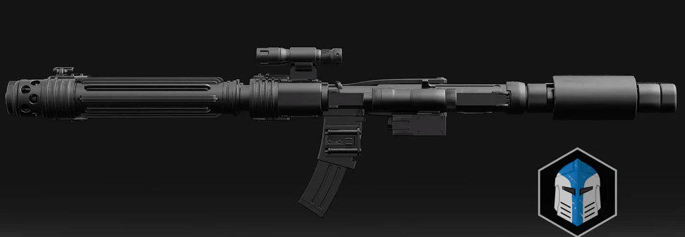 E-22 Blaster Rifle 1:1 3D Printed Prop  Star Wars Cosplay Prop Galactic Armoury