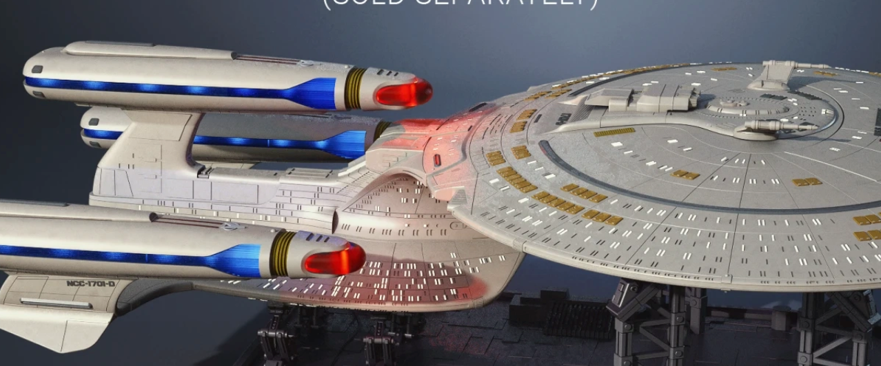 USS Enterprise NCC-1701-D "All Good Things" Dreadnought Class  / Custom Print for Allan Hilton