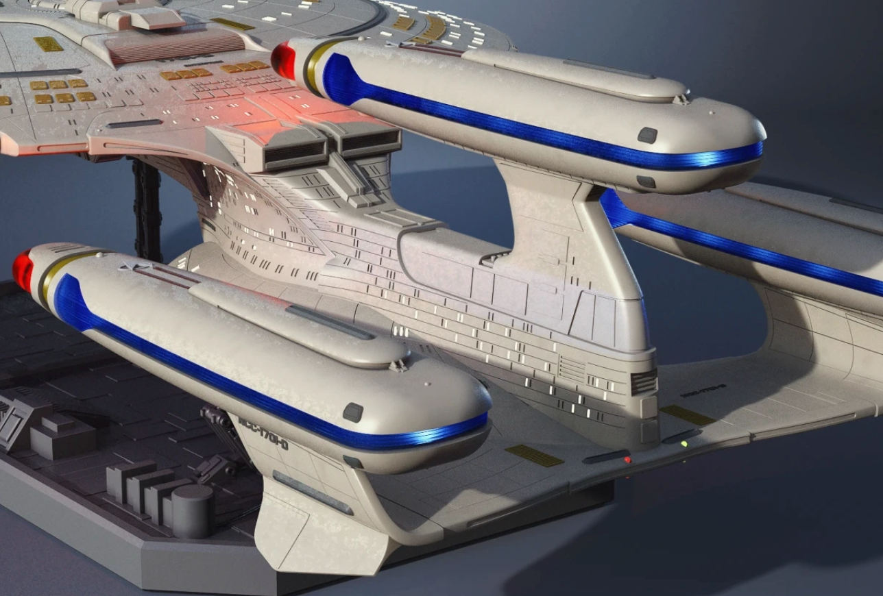 USS Enterprise NCC-1701-D "All Good Things" Dreadnought Class  / Custom Print for Allan Hilton