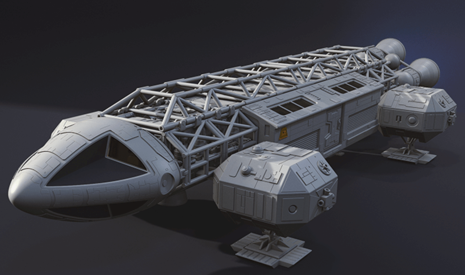 44" Space 1999 Eagle   / Custom Print & Fully painted for Terry