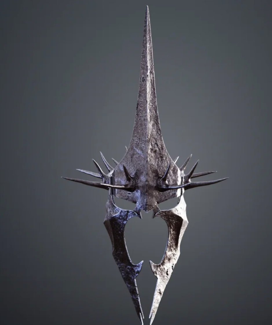 Witch King Helmet LOTR Lord Of The Rings Cosplay 1:1 Prop Unpainted