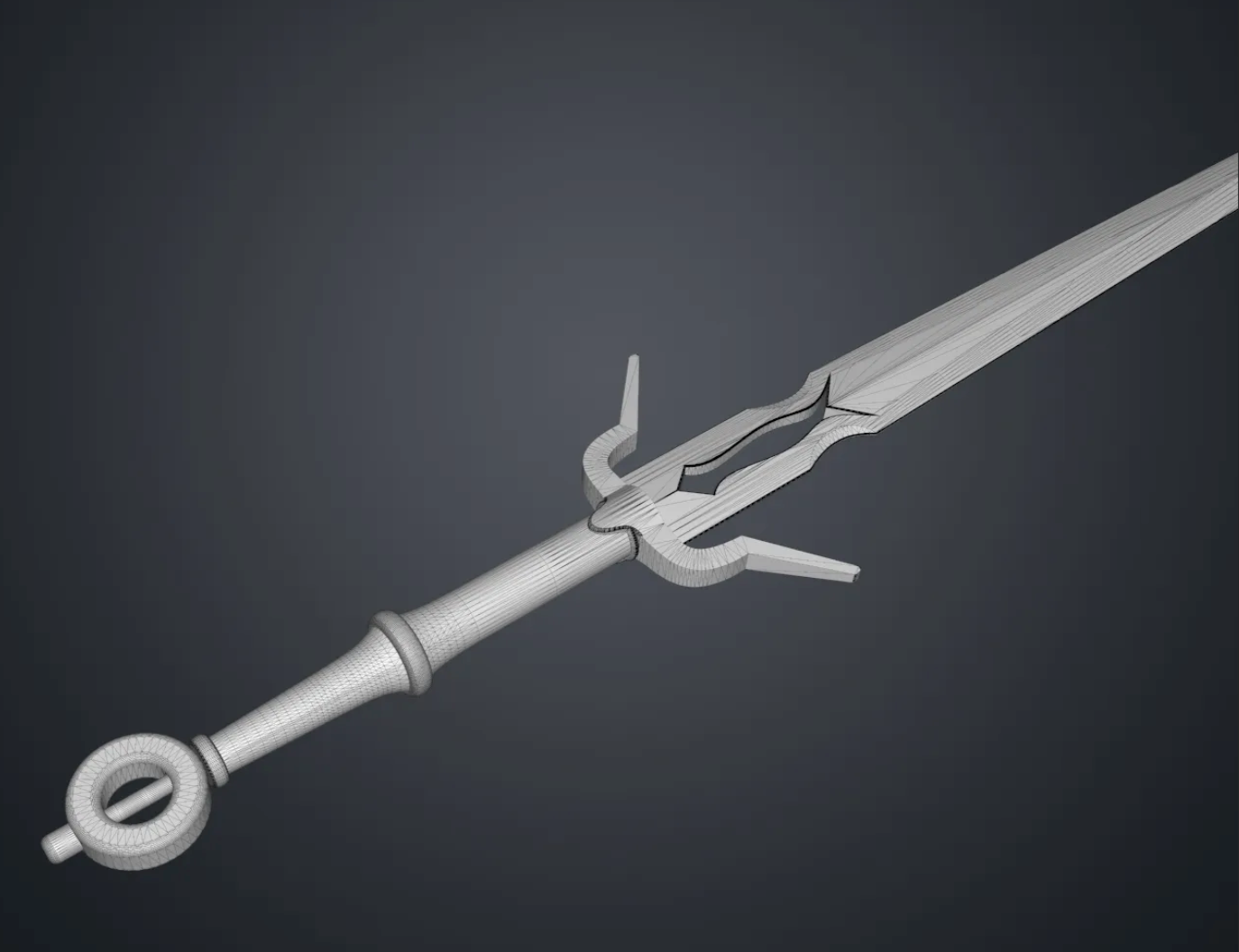 The Witcher Ciri's Sword Cosplay 1:1 Prop UnpaintedCosplay Prop KIT