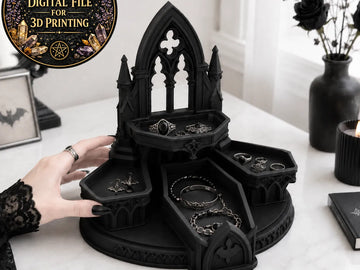 Gothic Cathedral Jewelry Coffin Organizer